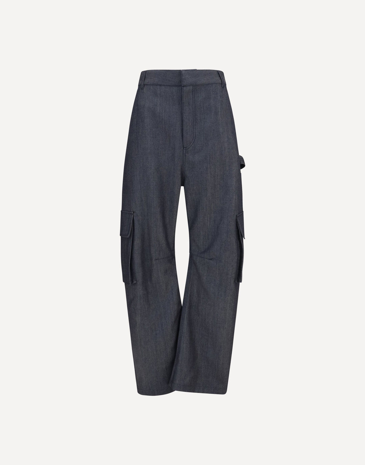 Balenciaga Denim Print Cargo Pants