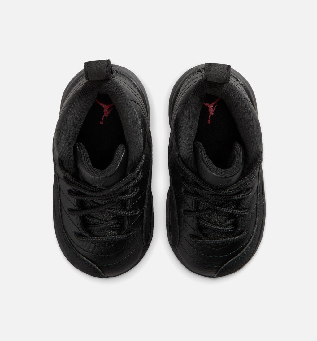 Air Jordan 12 Retro Bloodline Infant/Toddler Lifestyle Shoe – Black/Varsity Red