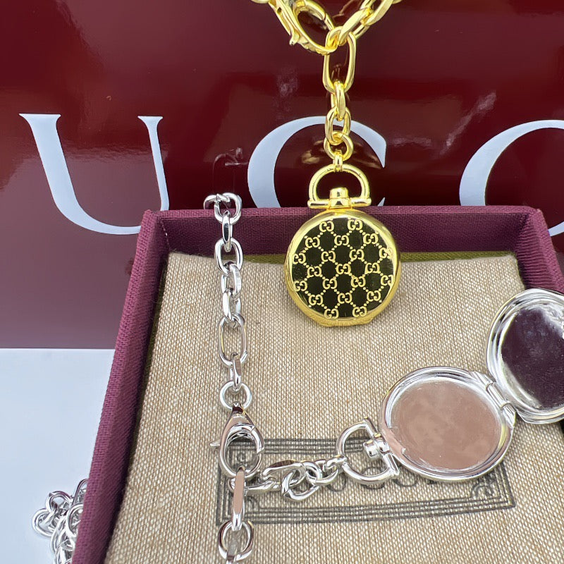 Gucci Round Pocket Watch Bracelet