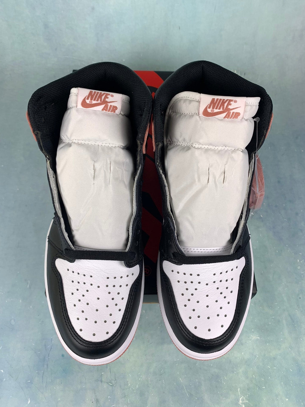 Air Jordan 1 High Rust Pink Dusty Pink Toe 861428-101 Unisex Sneakers