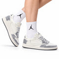 Nike Low-Top Sneakers White Silver Unisex Style 06