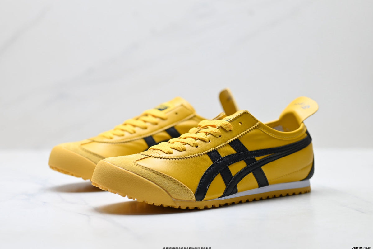 Onitsuka Tiger Retro Low Top Yellow Black Unisex Shoes Style 07
