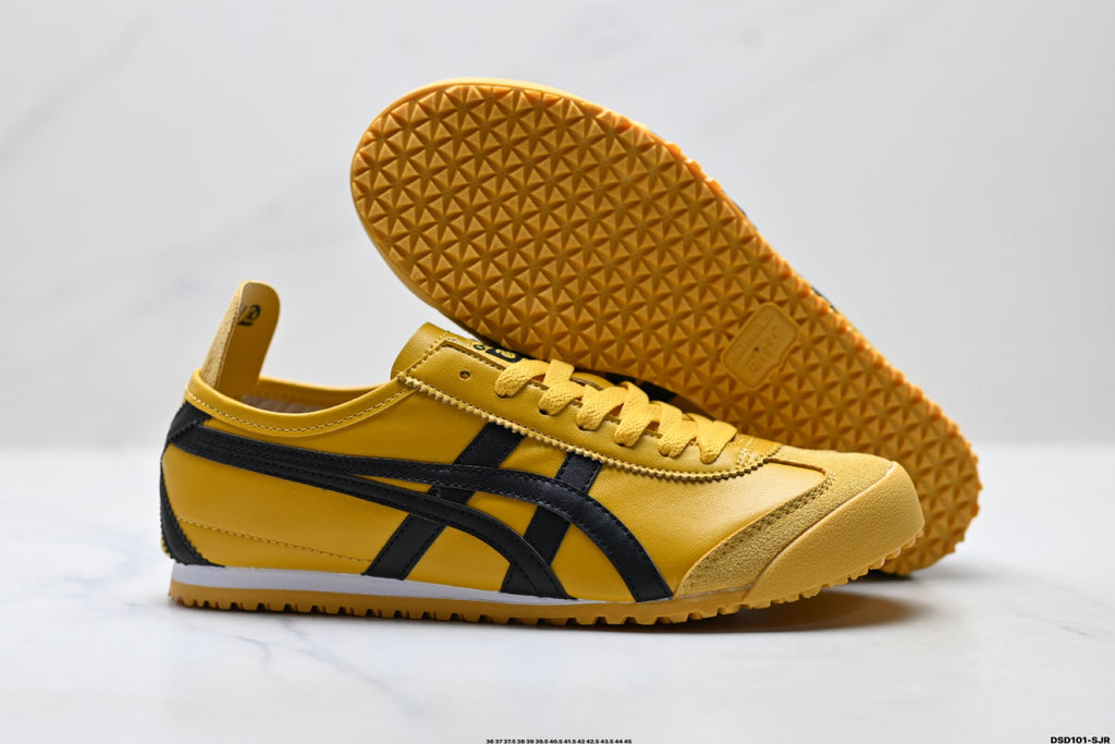Onitsuka Tiger Retro Low Top Yellow Black Unisex Shoes Style 07