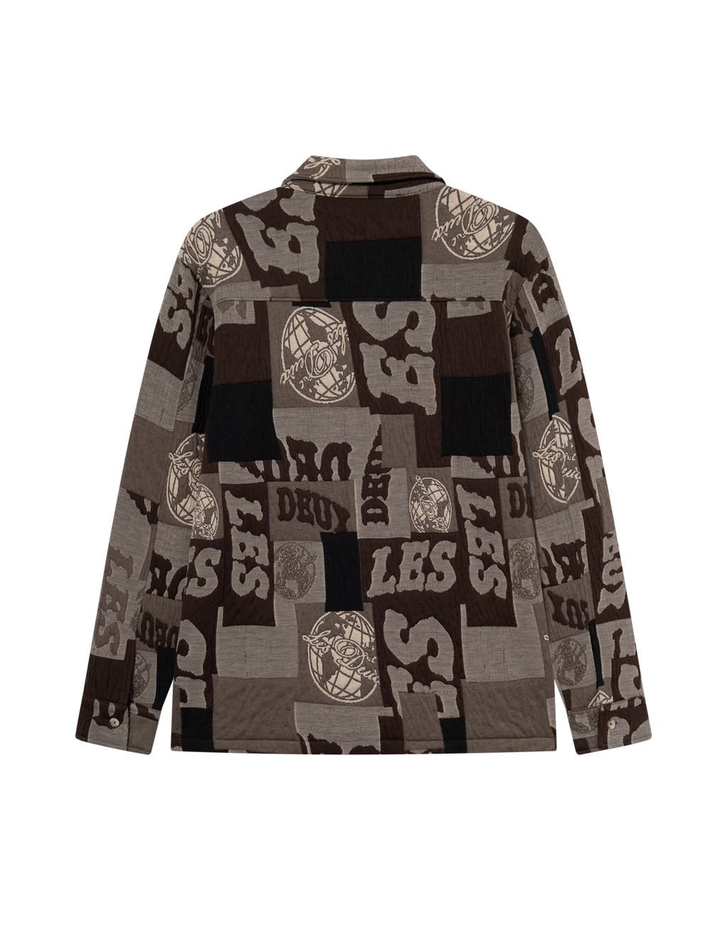 Les Deux Kaleb Patchwork Jacquard Overshirt