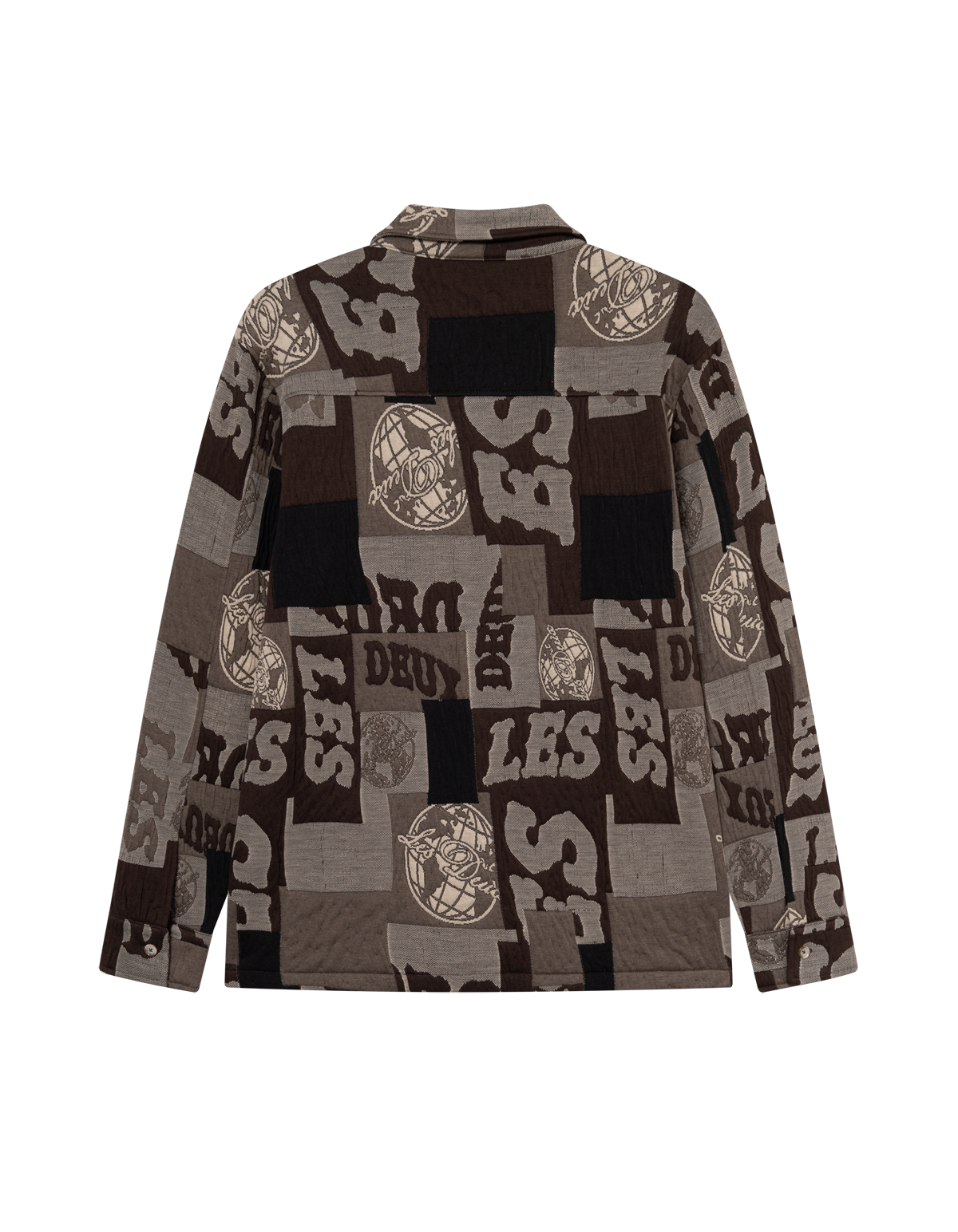 Les Deux Kaleb Patchwork Jacquard Overshirt