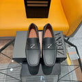 Zegna Black Driving Loafers