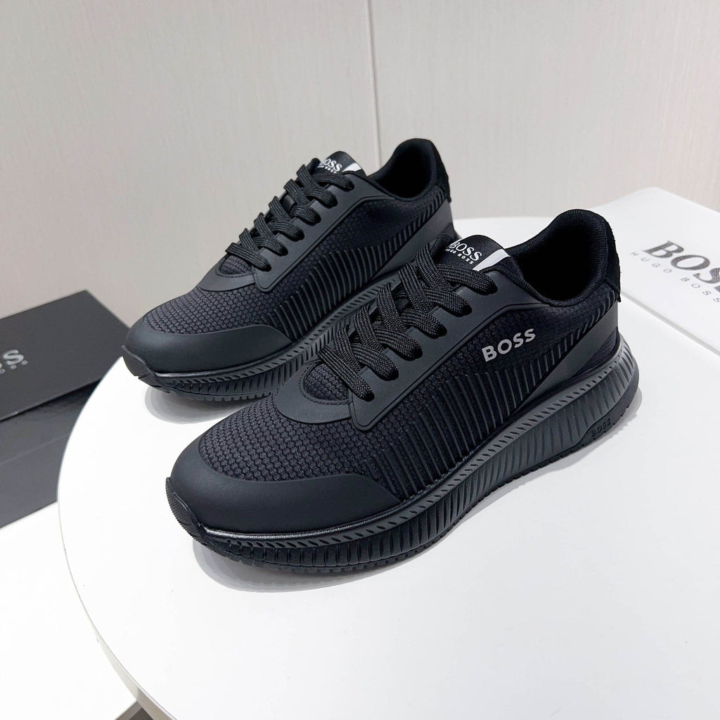 Hugo Boss Black Knit Sneakers
