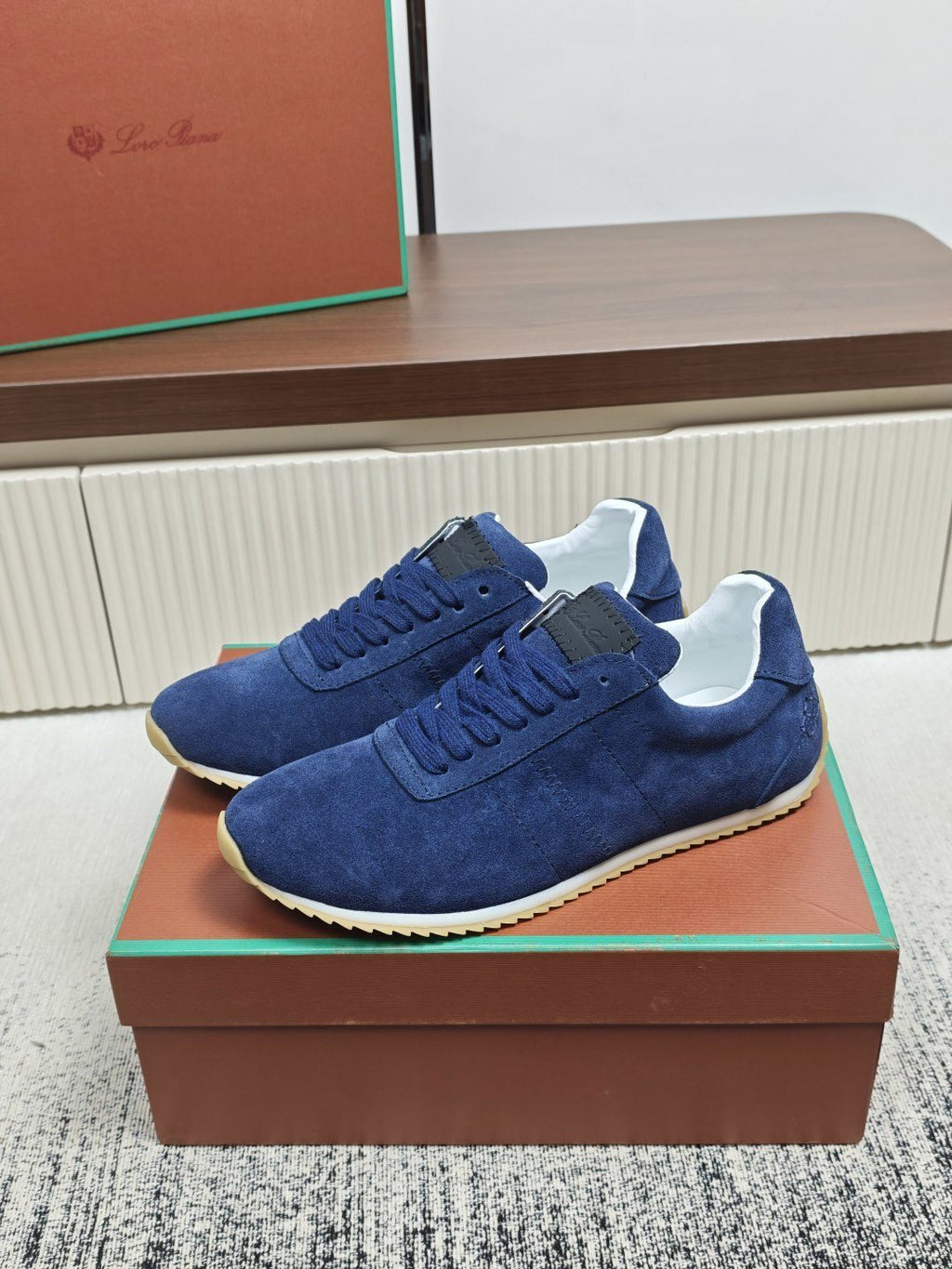 Navy Blue Low-Top Casual Sneakers