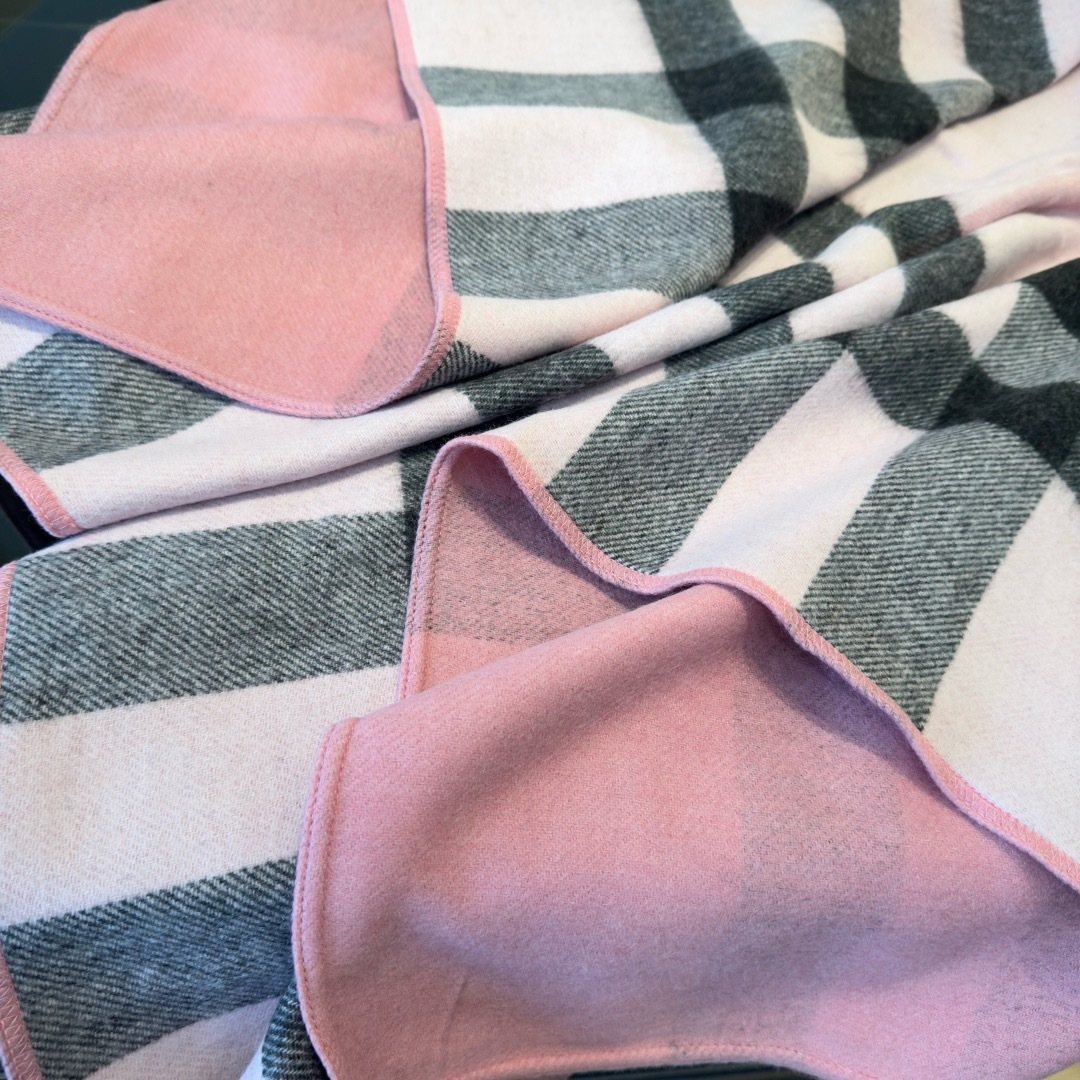 Burberry Reversible Color-Block Poncho