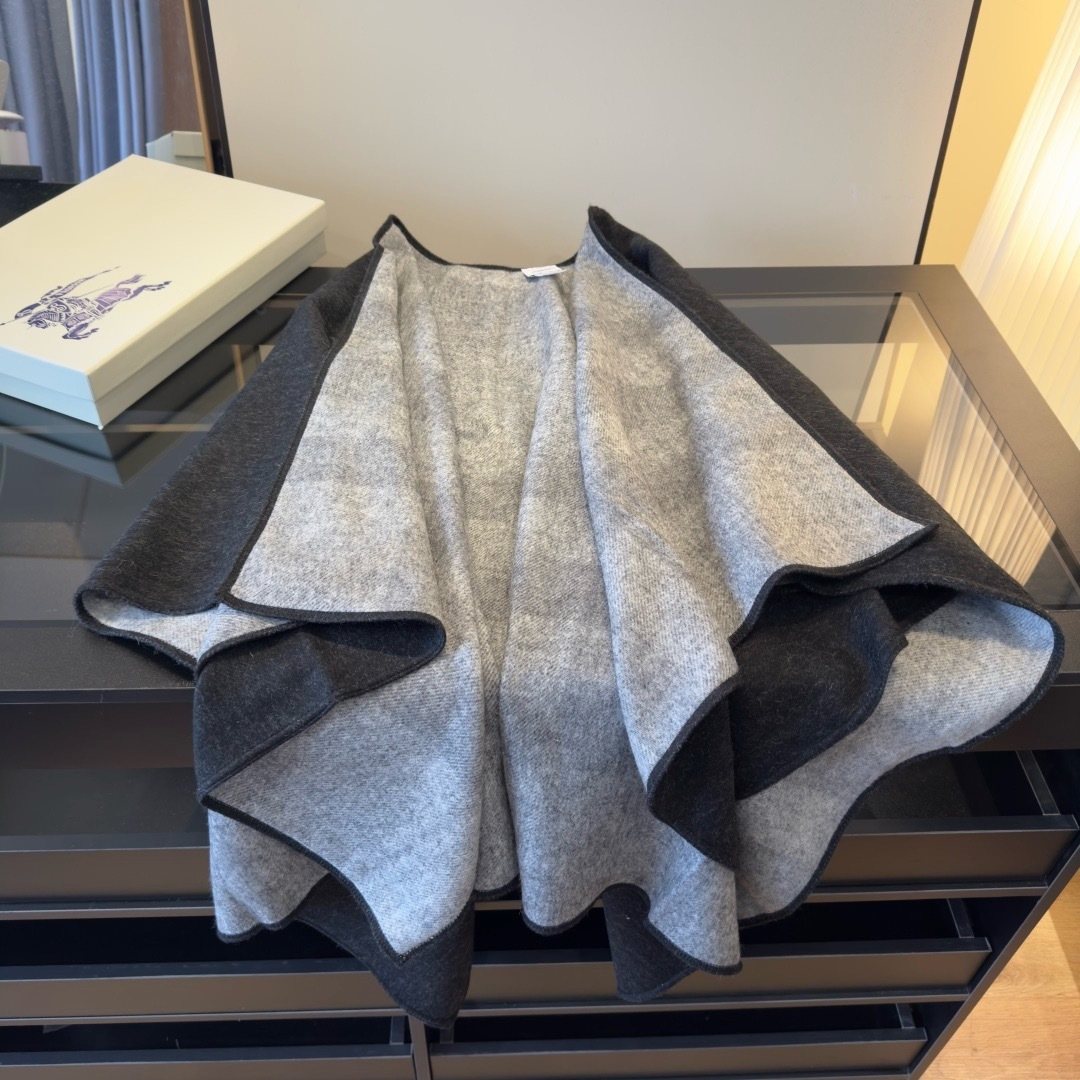 Burberry Reversible Color-Block Poncho