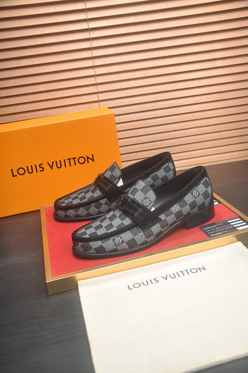 Louis Vuitton Checkerboard Buckle Loafers
