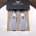 Giorgio Armani Men's Knit Lace-Up Sneakers