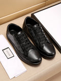 Gucci Men's Monogram Panel Low-Top Sneakers - Contrasting Sole With Textured Tread