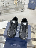 Dior Black, Gray and White Low-Top Sneakers
