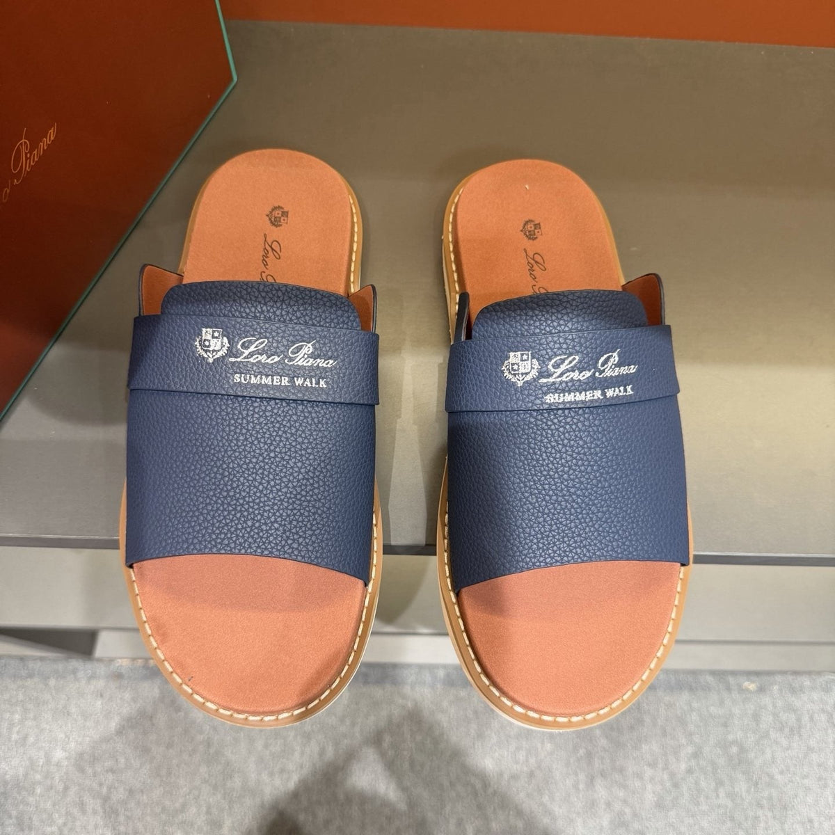 Loro Piana Men's Summer Walk Slide Sandals