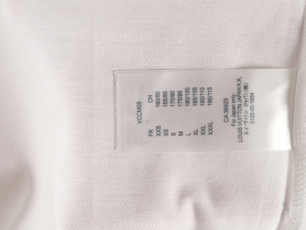 Louis Vuitton Classic Small-Logo Embroidered Polo - White