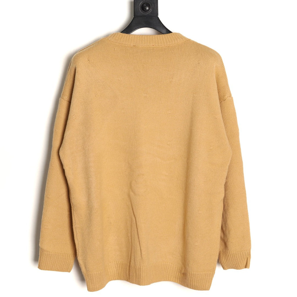 Gucci Logo Crewneck Sweater - Camel