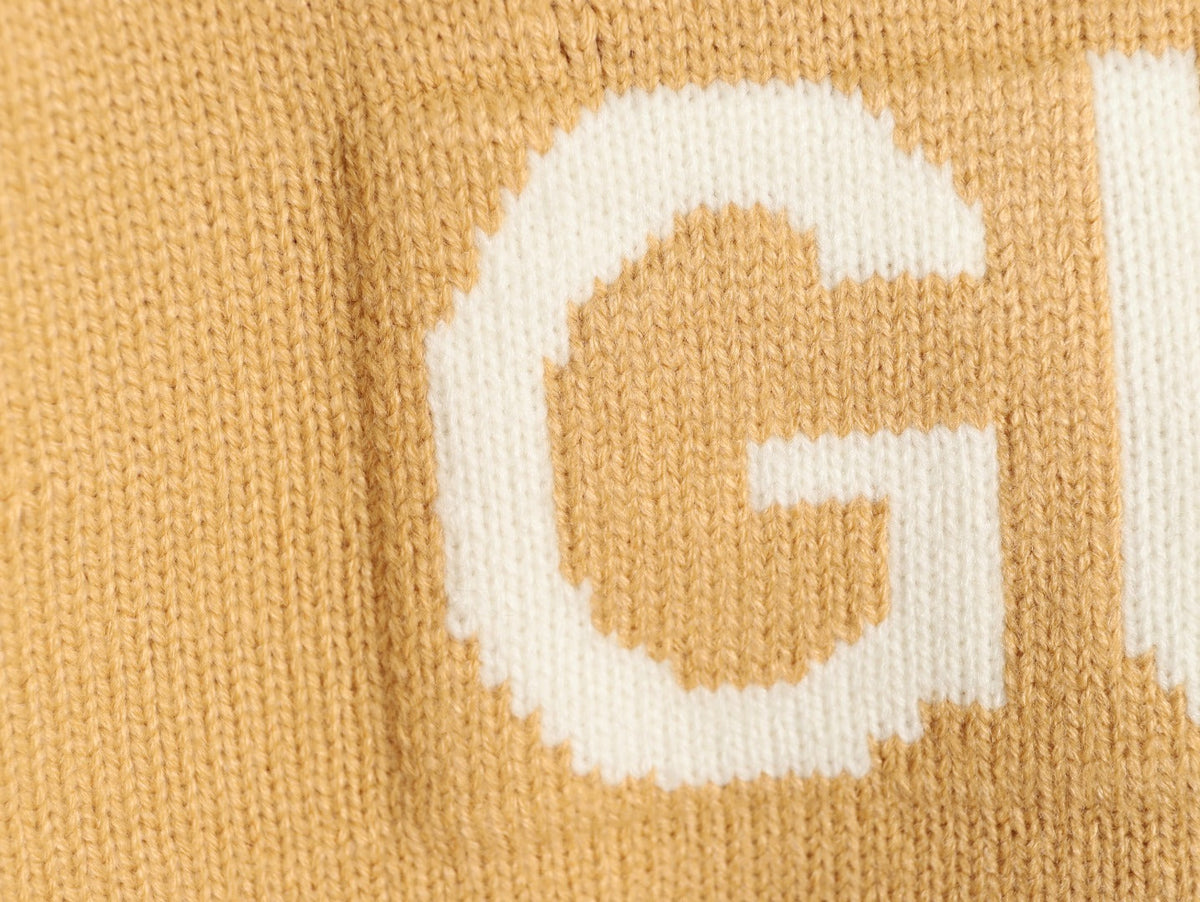 Gucci Logo Crewneck Sweater - Camel