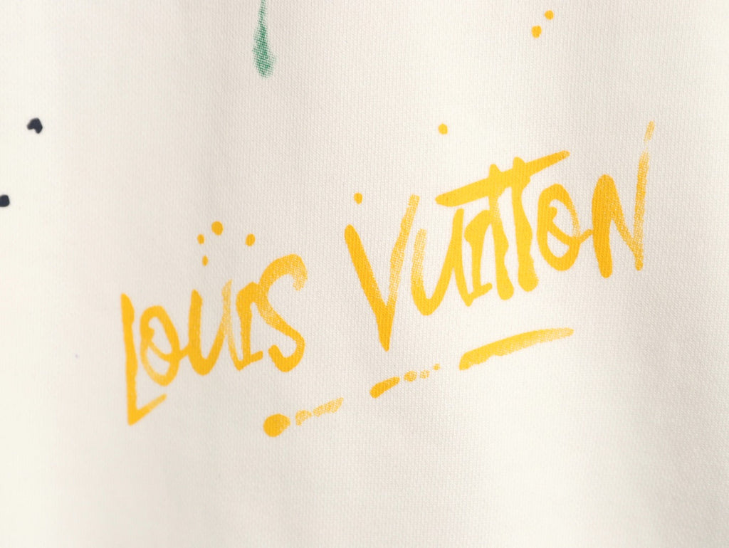 Louis Vuitton Sketch-Style Pumpkin Graphic Crewneck Sweatshirt - Cream